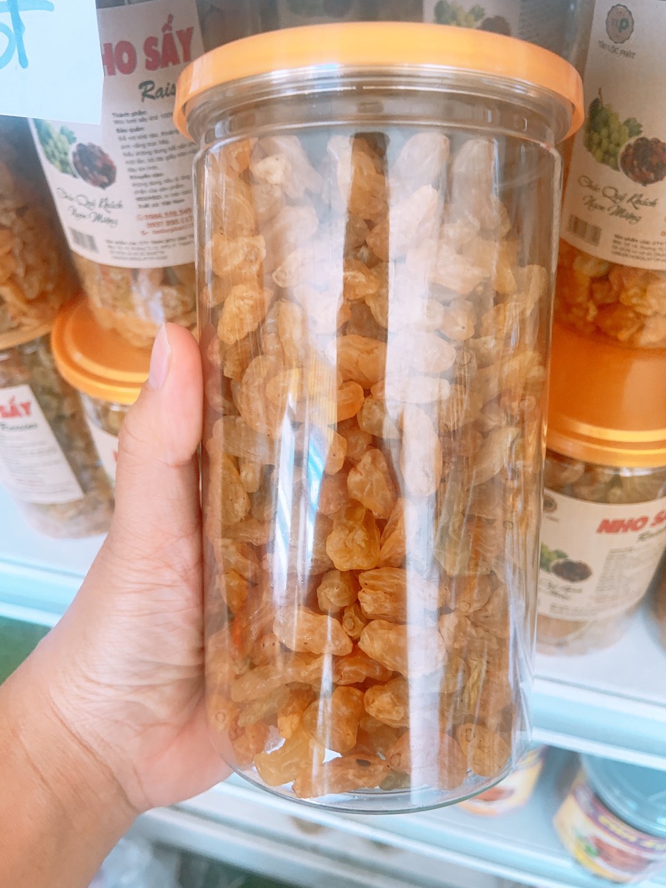 1KG NHO VÀNG SẤY KHÔ NHẬP KHẨU VỊ CHUA NGỌT TLP - COMBO 2 HŨ
