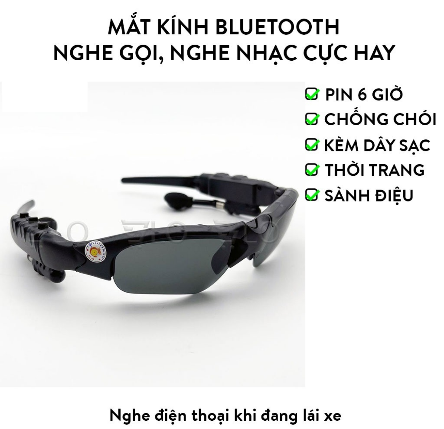 KÍNH ĐEO THỜI TRANG NGHE NHẠC KẾT NỐI BLUETOOTH THÔNG MINH MẪU MỚI HÀNG CAO CẤP