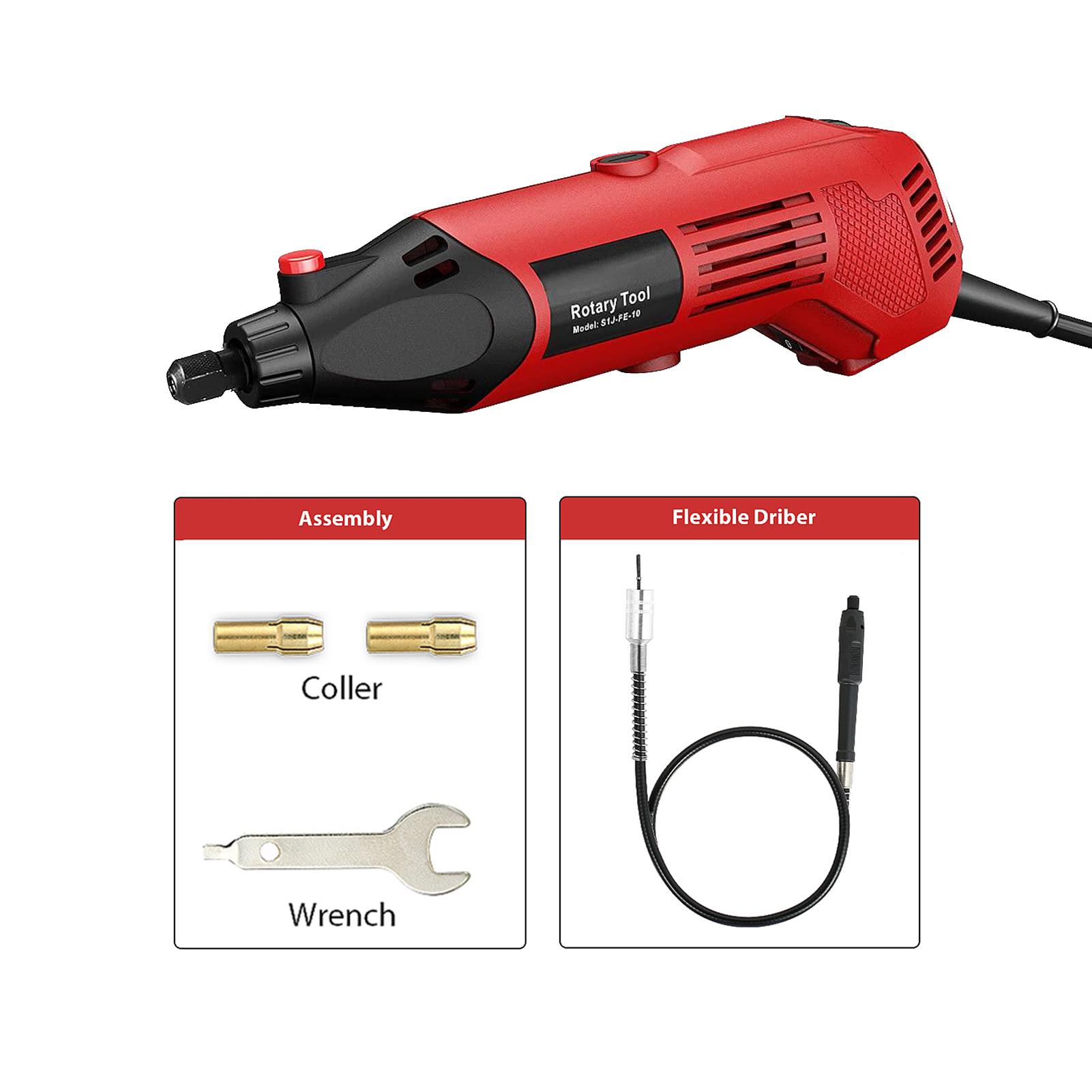 Rotary Tool 160W Multi-Functional Tool Varible Speed 8000-35000rpm Perfect for DIY Creations Craft Projects Drilling Cutting Sanding Polishing and Engraving