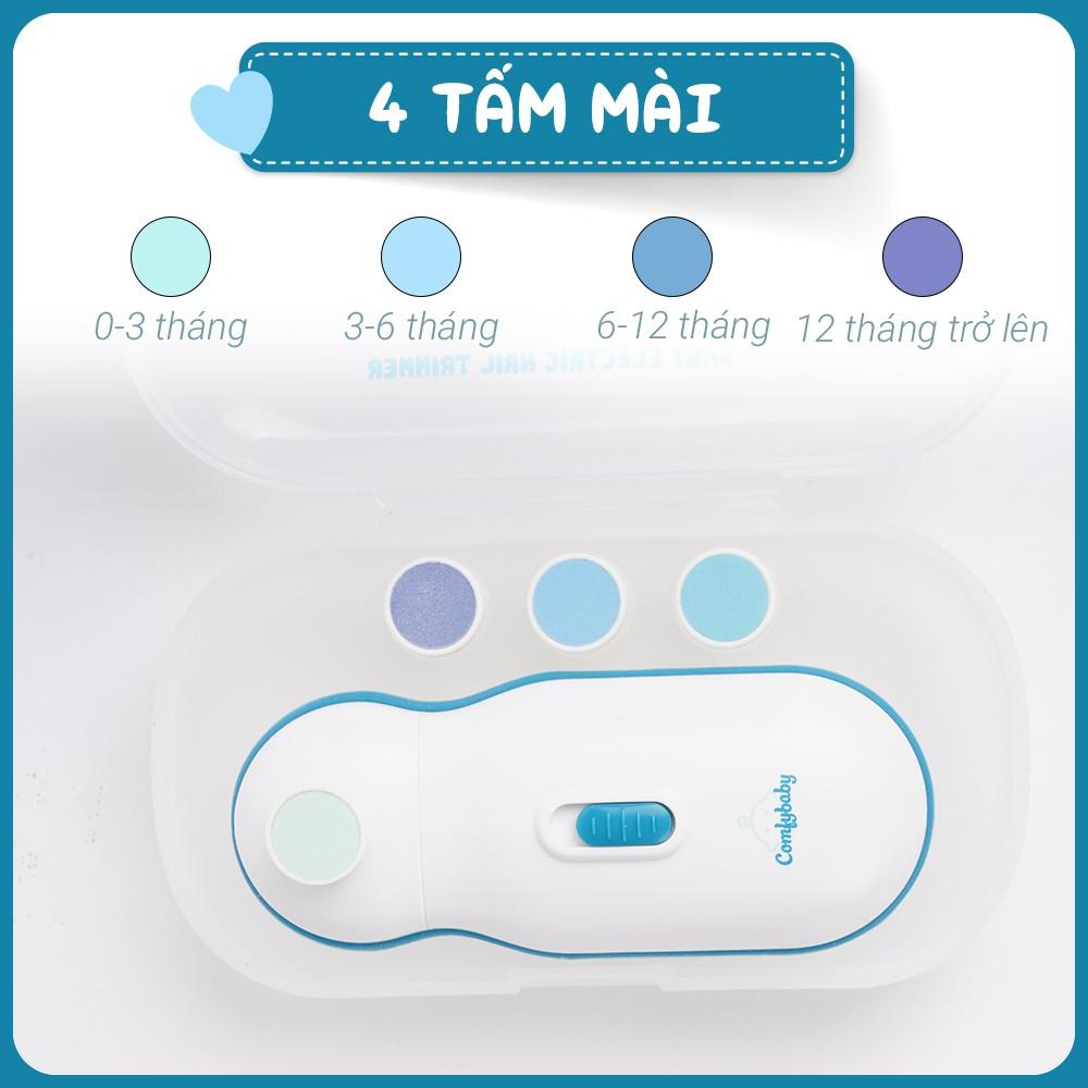 Máy dũa móng tay tự động cho trẻ Comfybaby ME4450, cắt móng tay an toàn cho bé, mài móng tay cho trẻ sơ sinh - tặng đồ chơi tắm 2 món