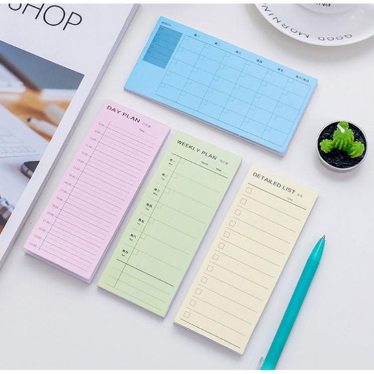Note Ghi Kế Hoạch - Bảng Lập Kế Hoạch Hàng Ngày - Check List/ To Do List Note Duashop