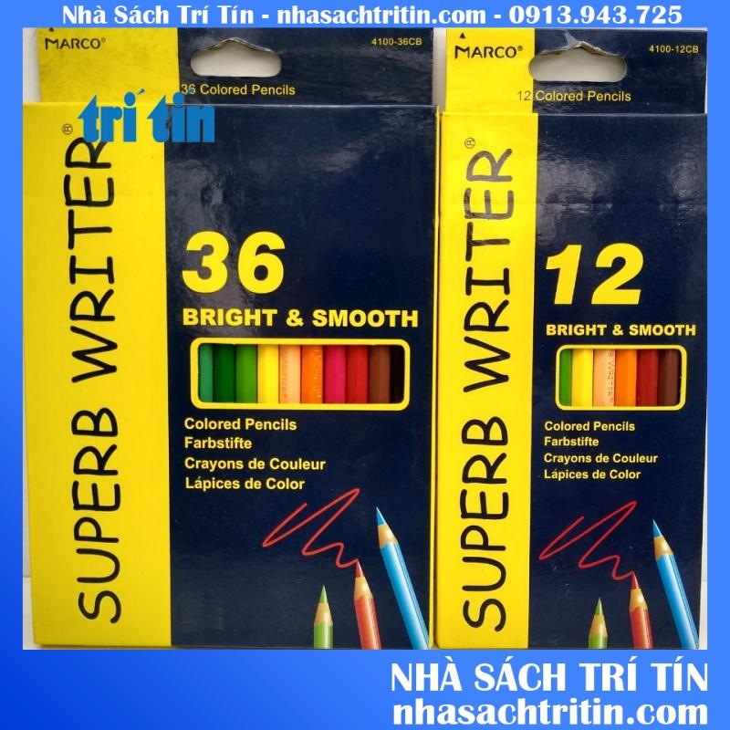 Bút Chì màu 4100 Marco Superb Writer ( 12 / 24 / 36 màu ) hộp giấy