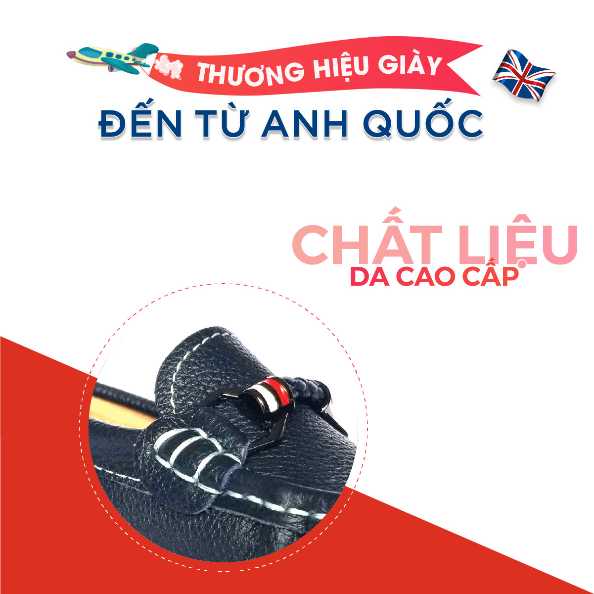 Giày Lười Loafer Bé Trai Đẹp CrownUK George Louis Moccasin Trẻ em Nam Cao Cấp CRUK443