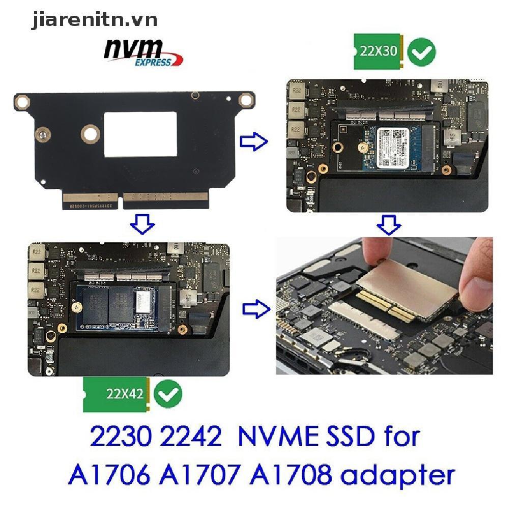 Thẻ Chuyển Đổi NVMe M.2 NGFF SSD Cho 2016-2017 13 "MacBook Pro A1708