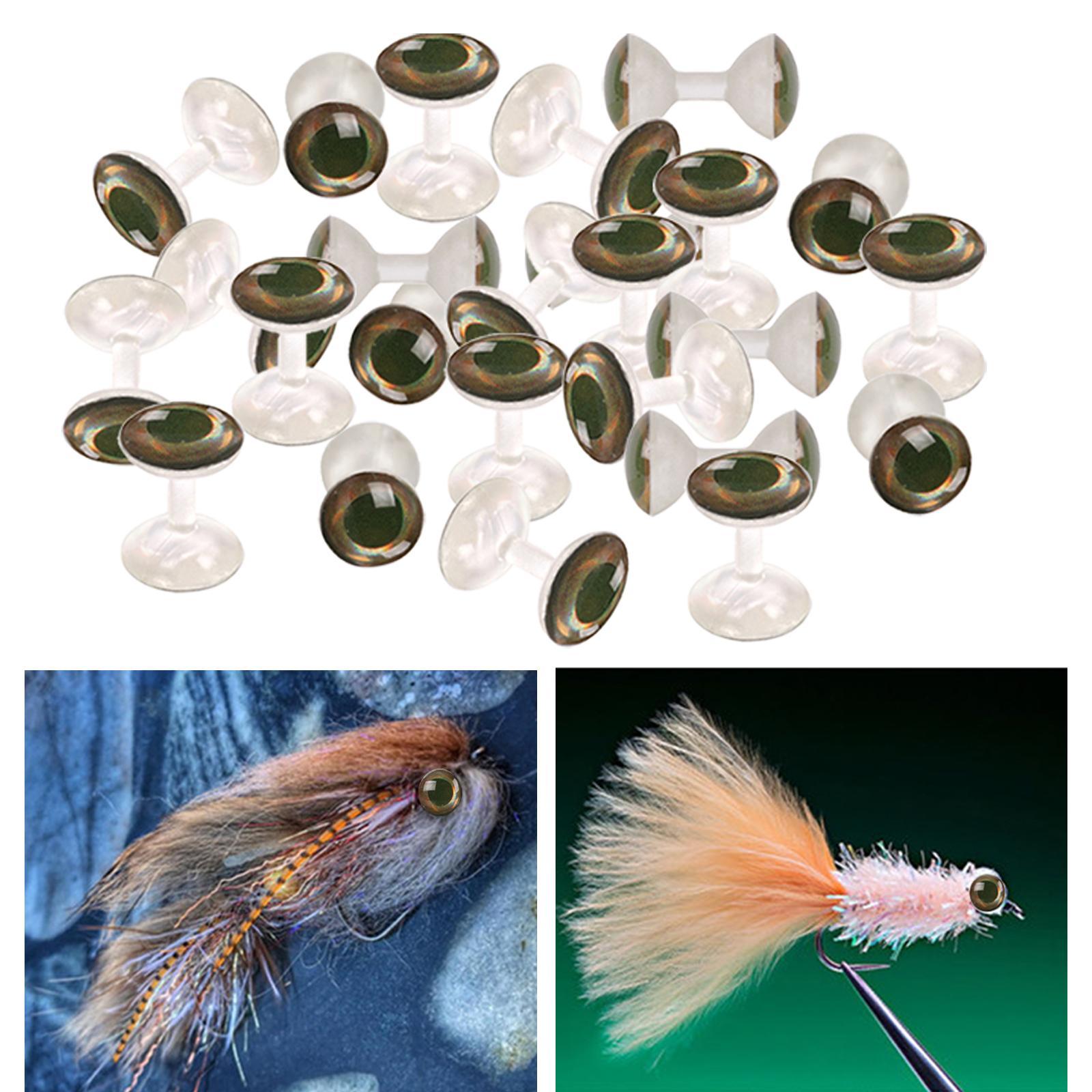 25Pc/lot 4D Fly Tying Beads Brass Dumbbell With Eyes Fly Tying Material