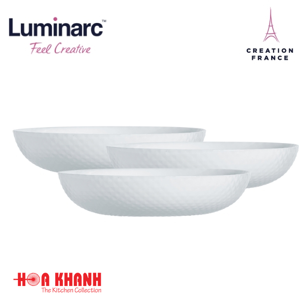 Đĩa Thủy Tinh Luminarc Precious 19cm chịu nhiệt, kháng vỡ - 1 đĩa - Q1661