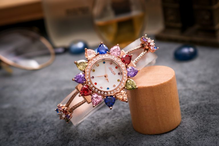 Đồng Hồ Nữ JS-021C Julius Star Mặt Hoa Đính Đá swarovski