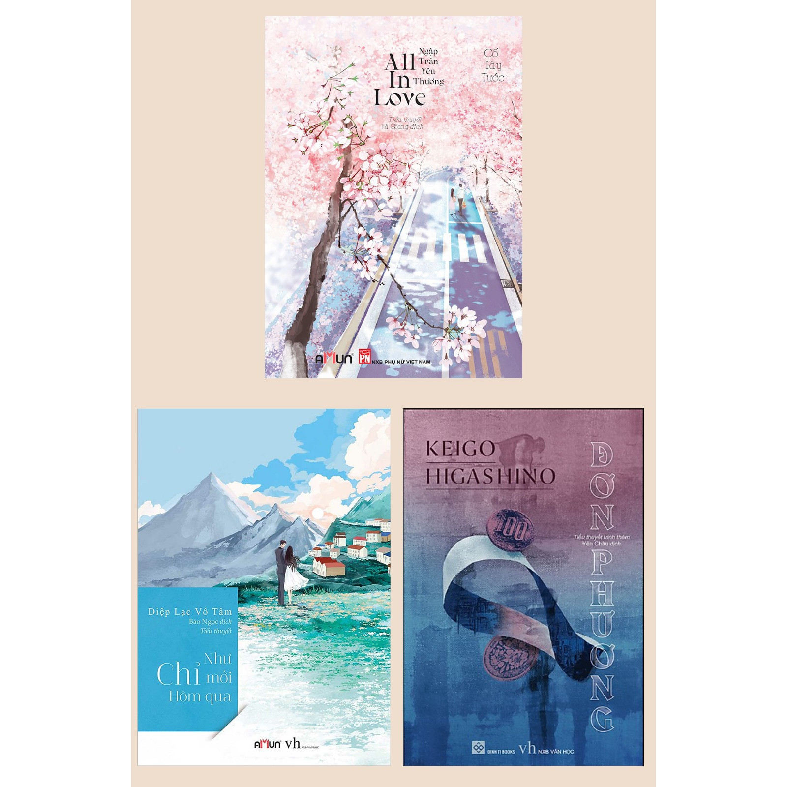 Combo Sách Lãng Mạn Hay: All In Love + Như Chỉ Mới Hôm Qua + Đơn Phương