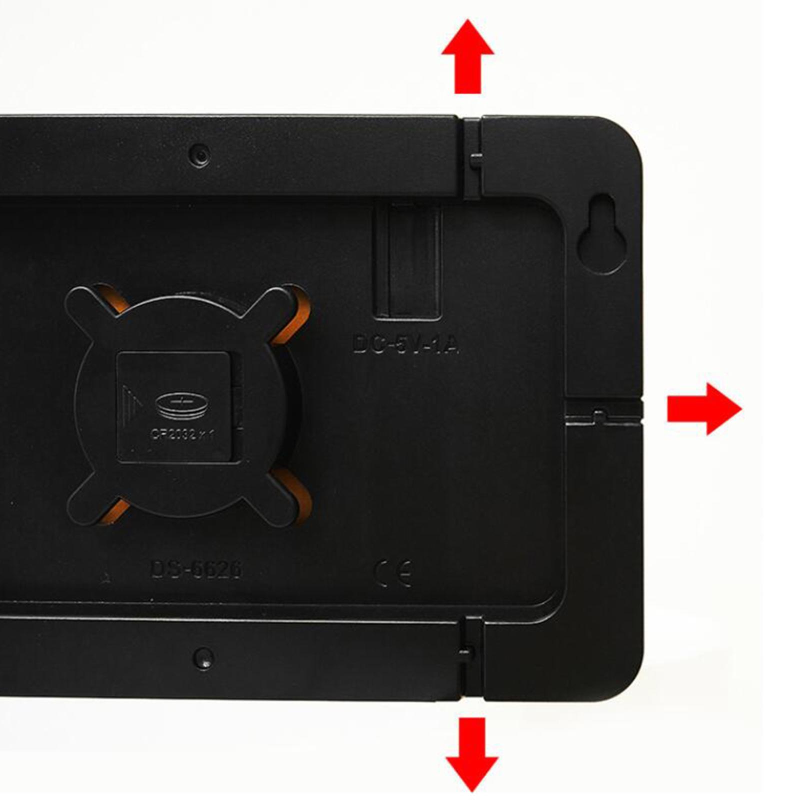 Rectangle Wall Clock Mute Temperature Display Timekeeping Electronic Clocks