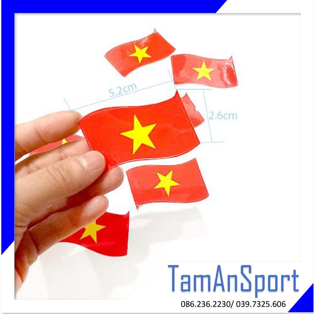 Sticker dán mặt cờ đỏ sao vàng