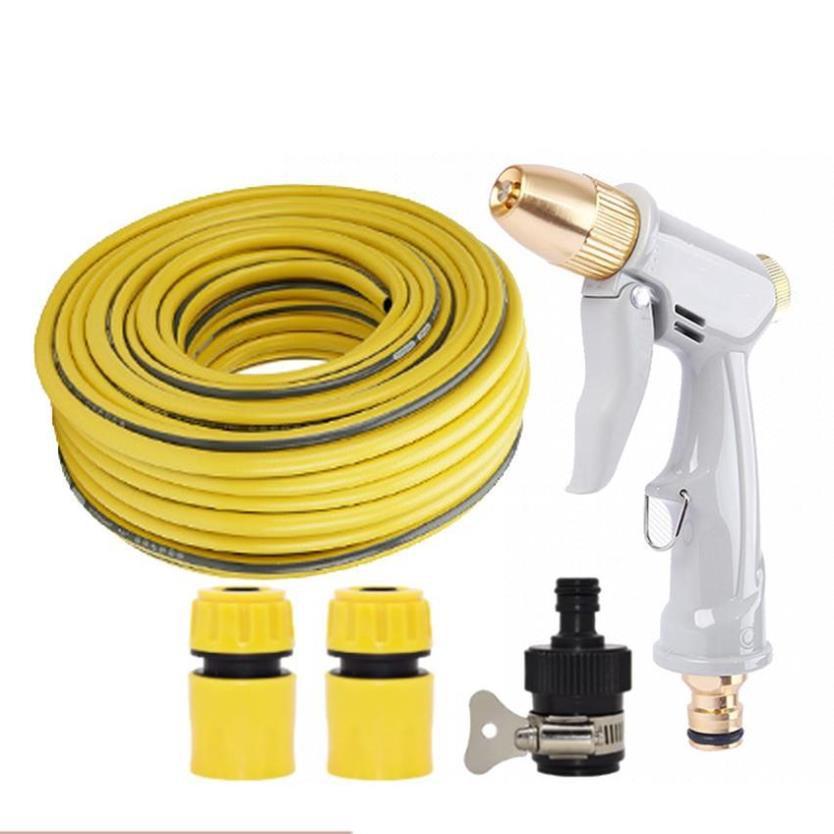 Bộ dây vòi xịt nước rửa xe, tưới cây tăng áp 3 lần, loại 7-10m 206846