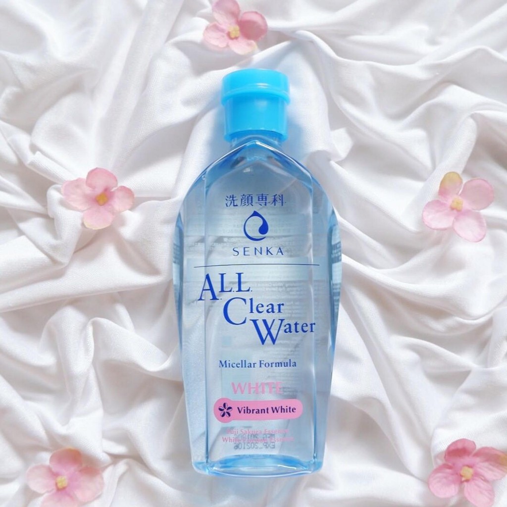 Nước Tẩy Trang Senka Micellar Dưỡng Trắng All Clear Water Micellar Formual White 230ml