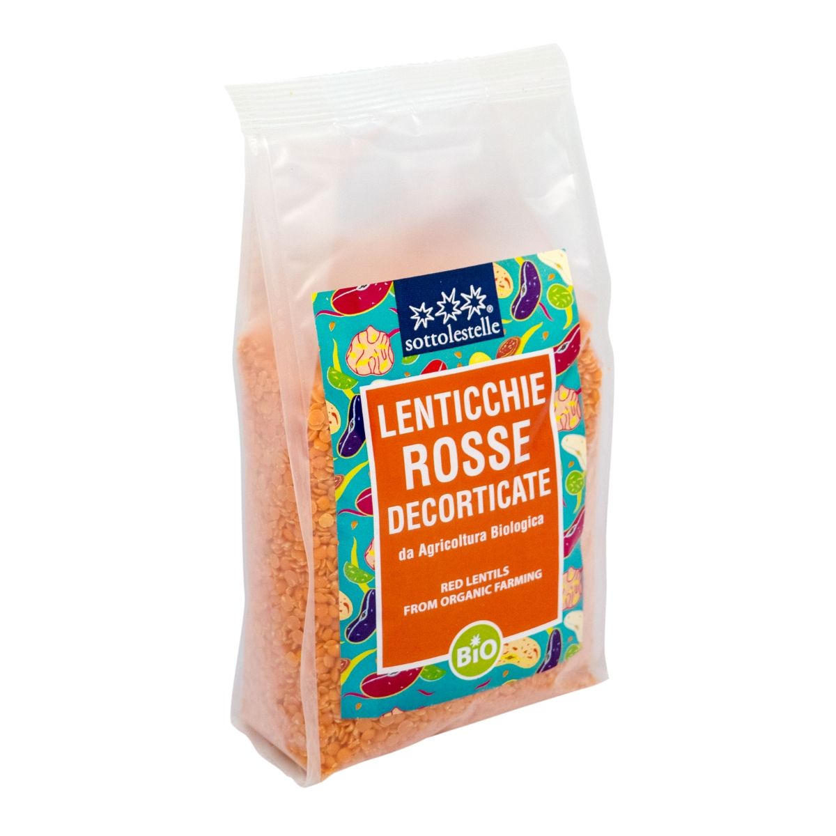 Đậu lăng đỏ hữu cơ Sottolestelle 500g Organic Red Lentils