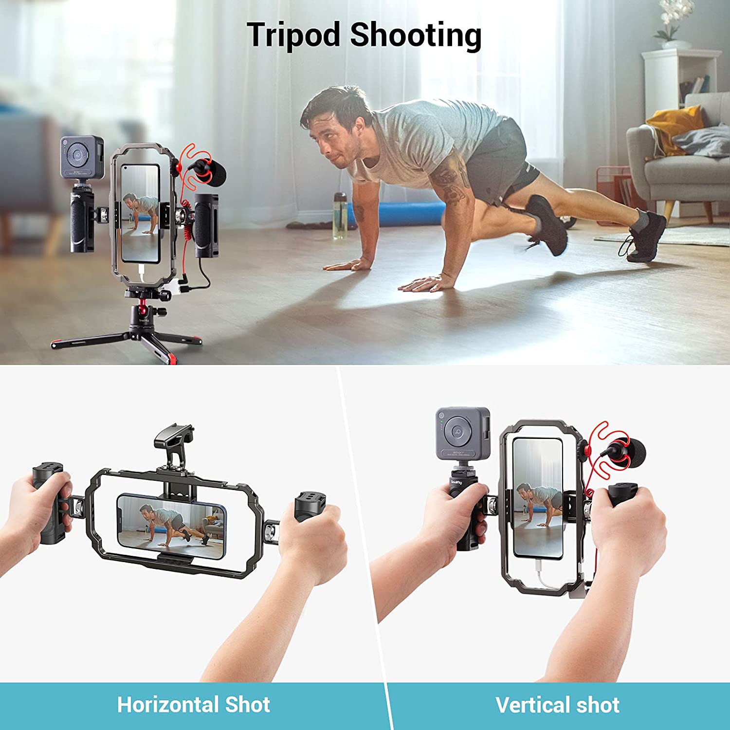 Smallrig 3155, Bộ Phụ Kiện Quay Video Đa Năng Cầm Tay Dành Cho Điện Thoại - Hàng Chính Hãng