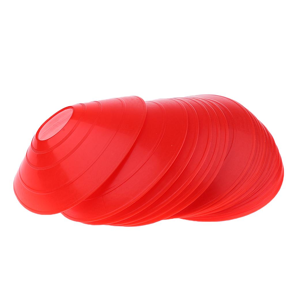 25 Pieces Sport Soccer Mini Disc Cones Boundary Marker Agility Training Aids