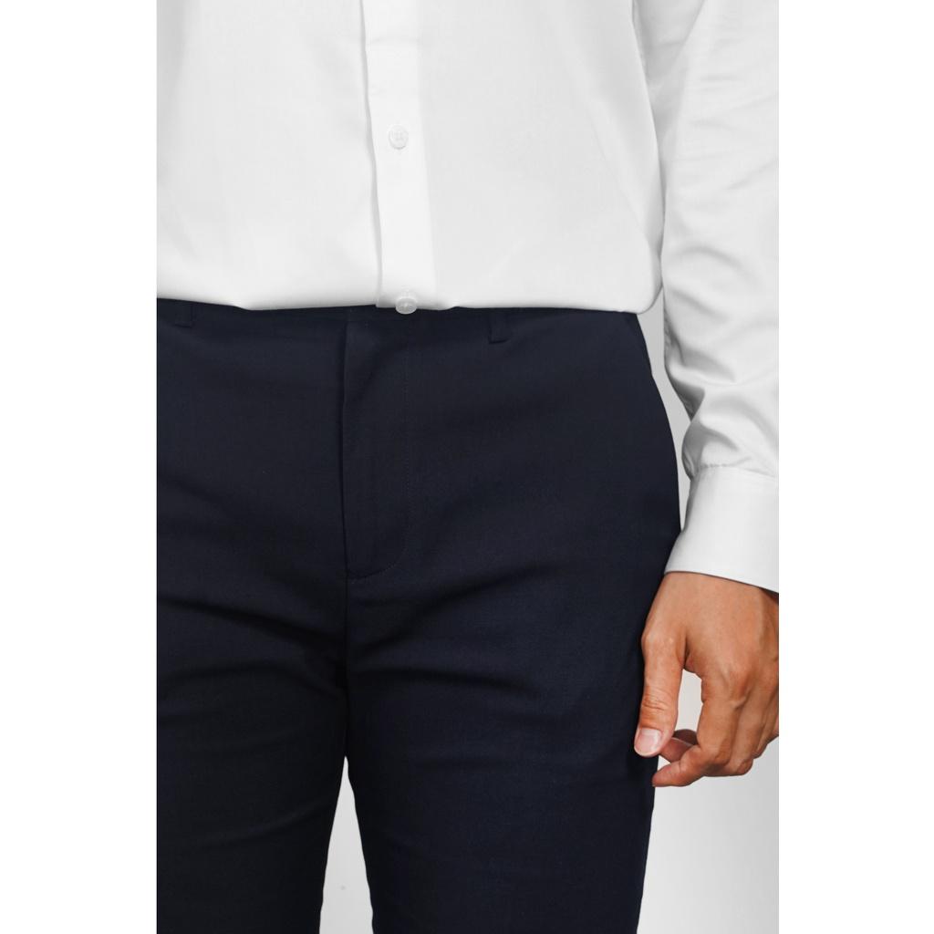 Quần âu - Quần vải nam màu xanh đen form slim fit -10S20PFO029 LASTORE MENSWEAR