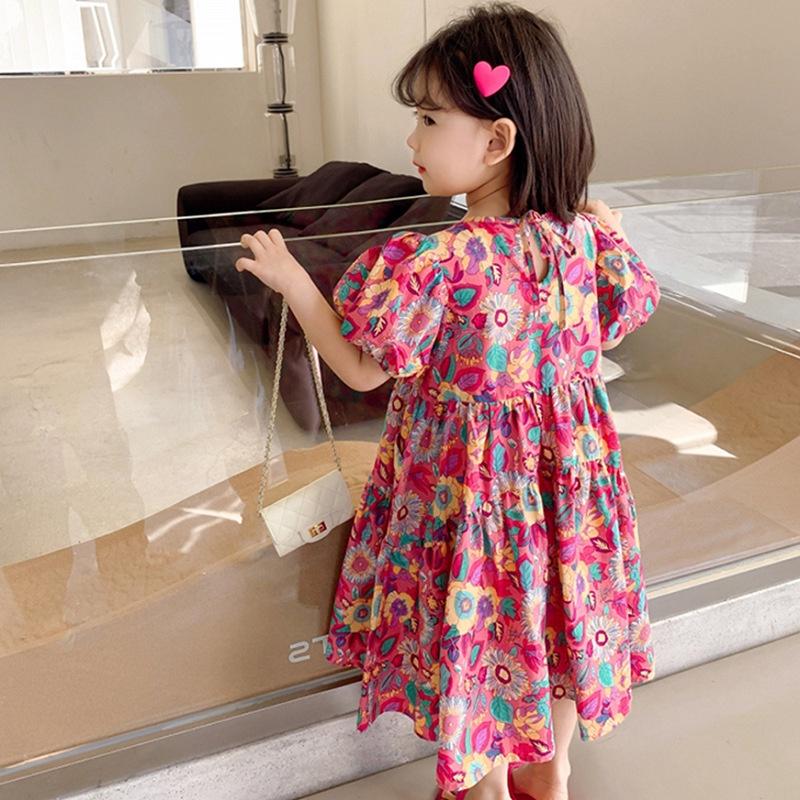 VT1 Size90-130 (12-25kg) Váy đầm cho bé gái (đầm babydoll vải thô Hàn Quốc) Thời trang trẻ Em hàng quảng châu