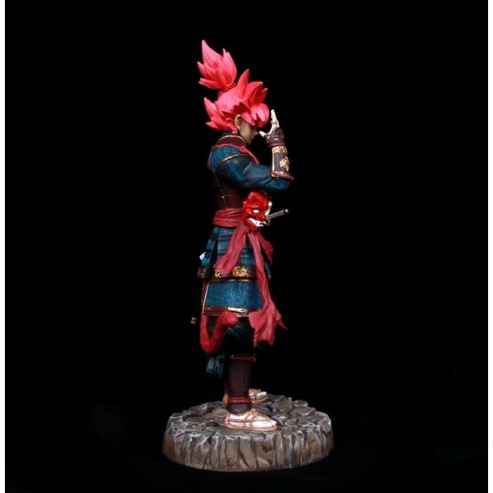 Mô hình Songoku samurai tóc hồng 31cm - Dragon ball