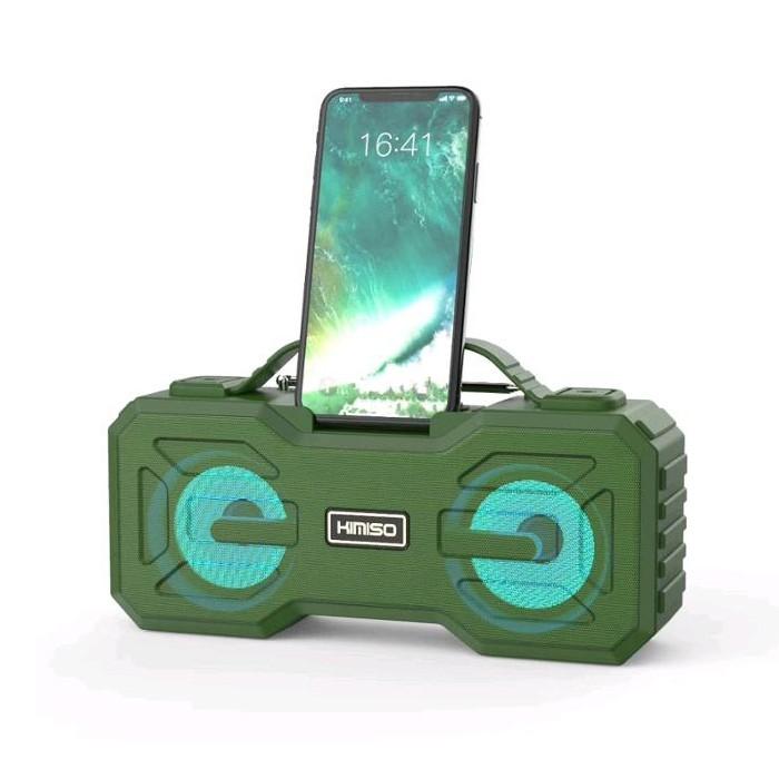 Loa bluetooth siêu bền KIMISO KMS-301 TWS hỗ trợ kết nối cùng lúc 2 loa - tích hợp quai xách tiện lợi