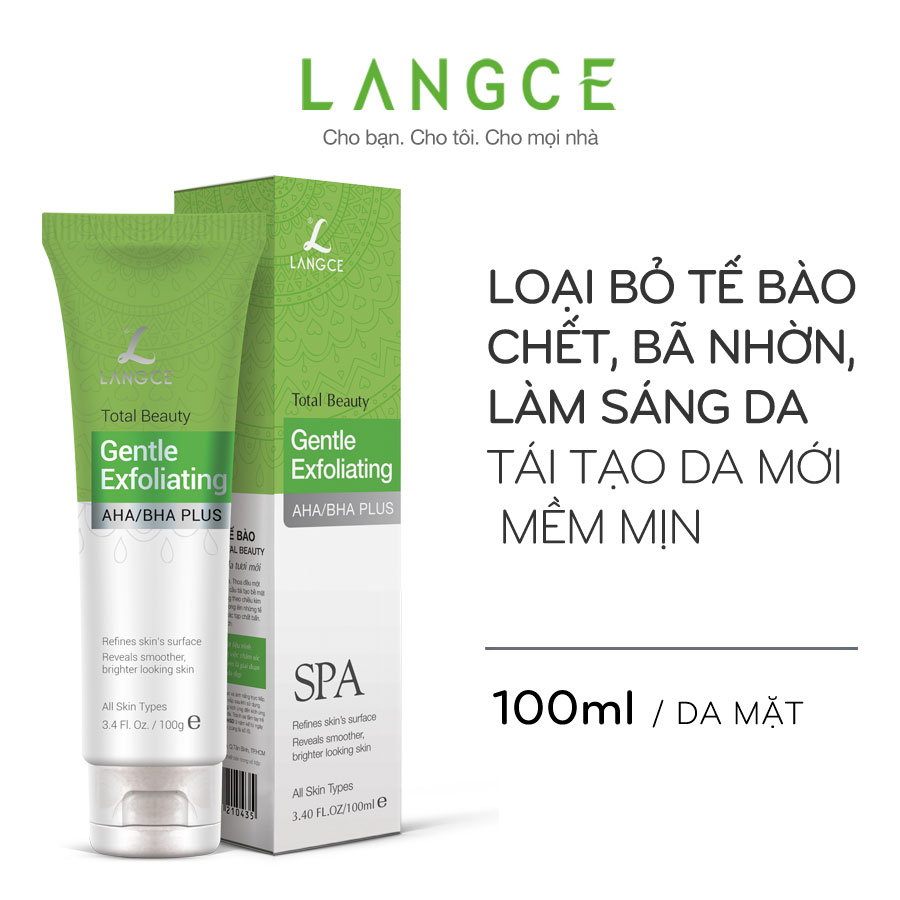 Gel Tẩy Tế Bào Chết Đẹp Da - Face It - Da Mặt 100ml cho Nam TẶNG Gel Vệ Sinh Vùng Kín Nam 100ml LANGCE