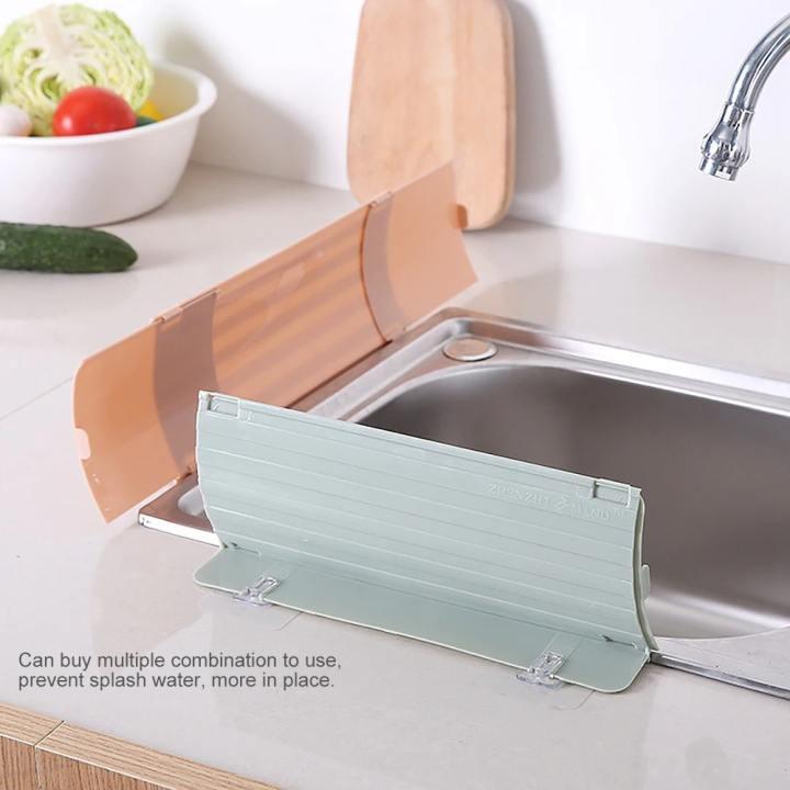Tấm nhựa chắn văng nước bồn rửa chén bằng nhựa - đồ dùng bếp tiện lợi