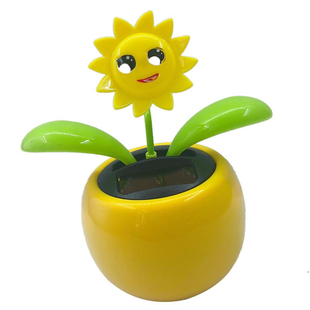 2x Solar Power Dancing Flower Flower Home Car Decor Gift NEW