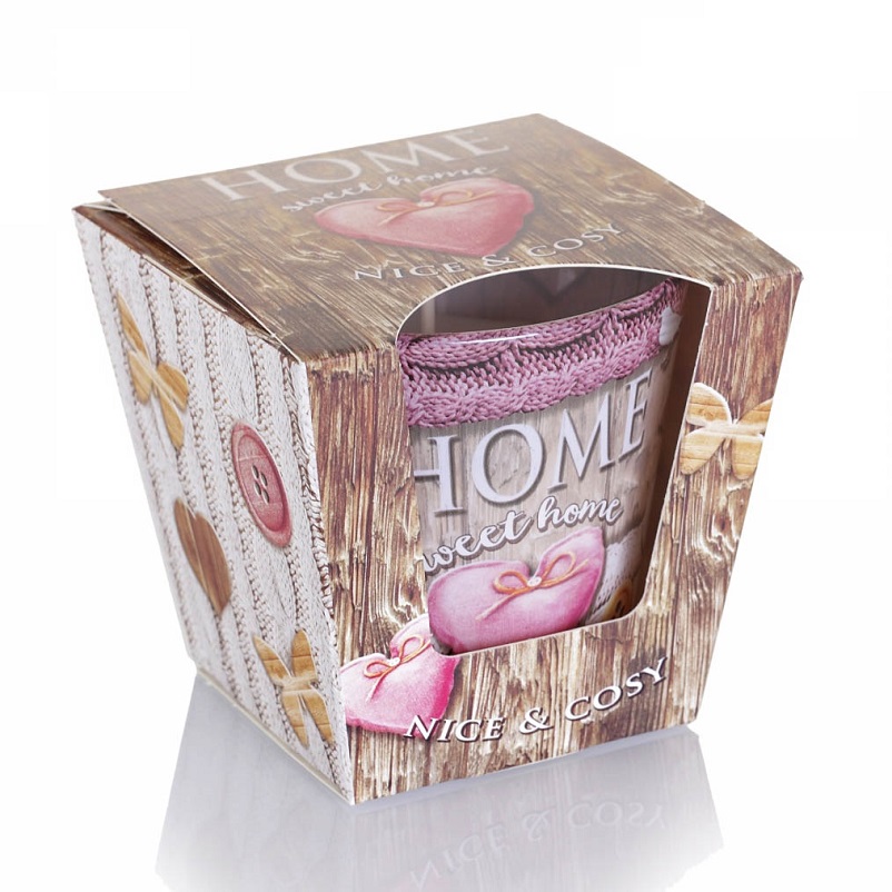 Ly nến thơm Bartek Candles BAT4820 Home Sweet Home 115g (Hương cam rừng)