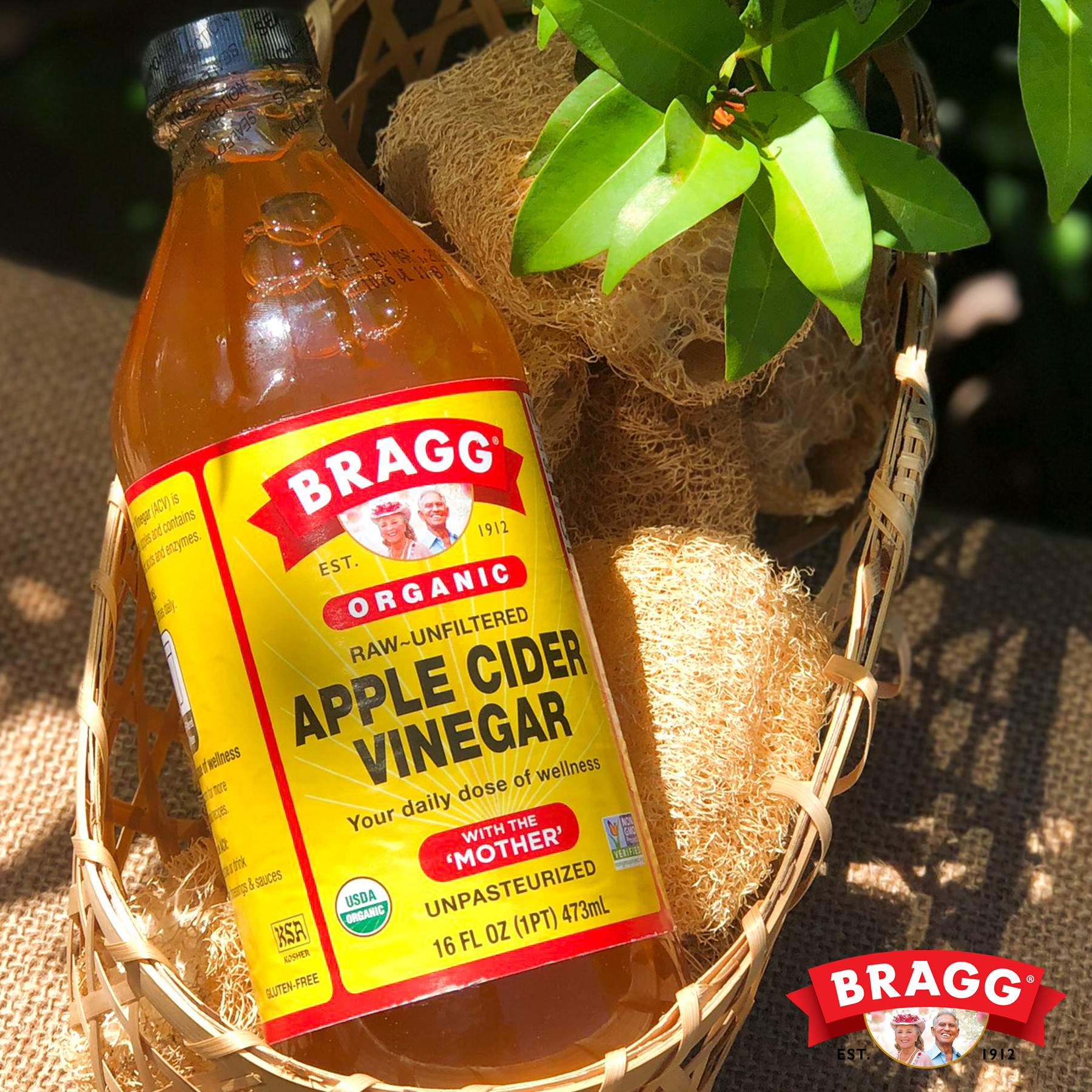 [Mua 1 tặng 3] Giấm táo hữu cơ Bragg 946ml, Giấm táo tốt cho sức khỏe, Giấm táo nguyên chất