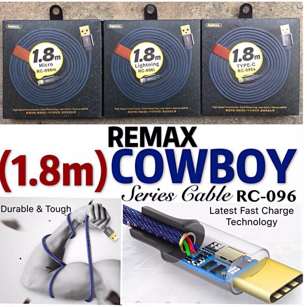 Cáp sạc REMAX RC-096a 1.8m Type-C (BM-01274) - Hàng chính hãng