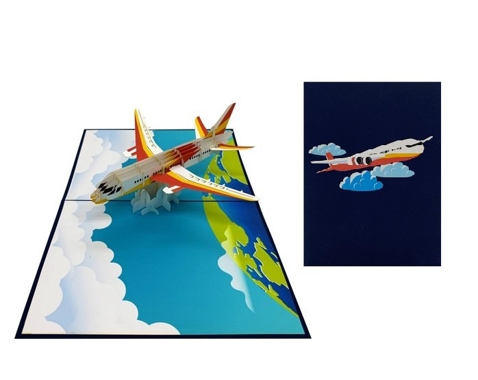 H15 - ️ Thiệp 3D Máy Bay – Airplane Pop Up Card Viethands Giftshop