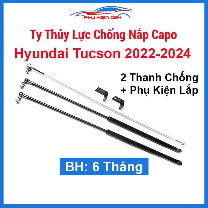 Ty thủy lực chống nắp capo Tucson 2022-2023-2024 hỗ trợ mở tự động