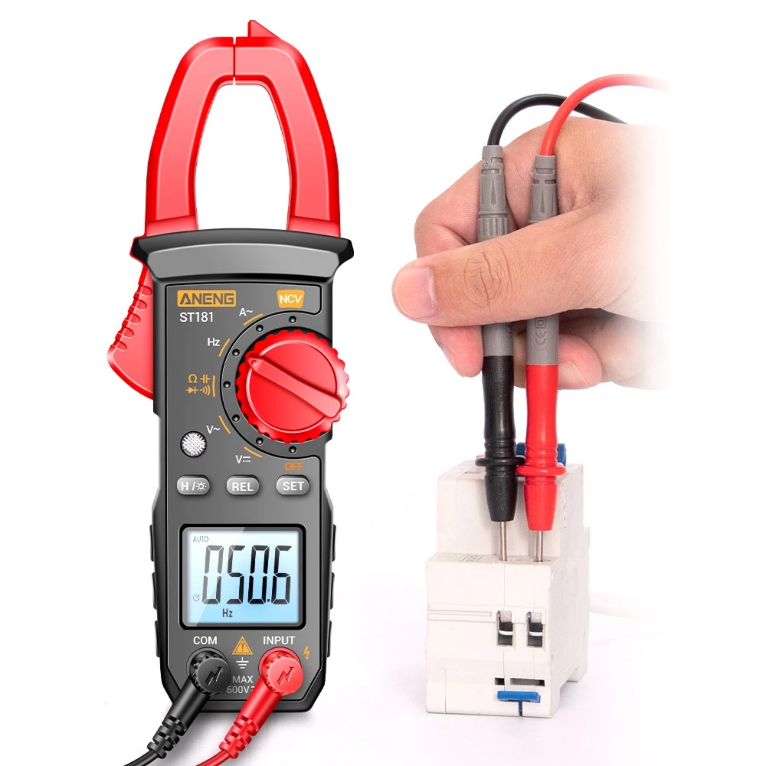 Đồng hồ đo kẹp kỹ thuật số ANENG ST182 4000 True RMS - Đo đa năng, chính xác cao