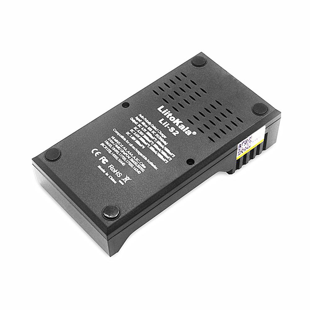Bộ sạc pin Liitokala Lii-S2 LCD 2 khe cắm cho 18650 26650 21700 18350 AA AA
