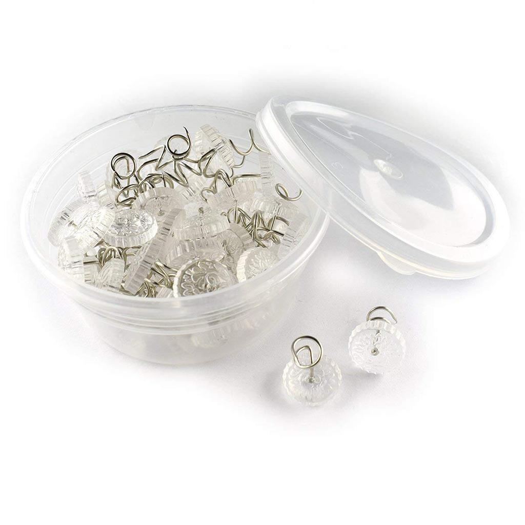 100 Pieces Clear Heads Upholstery Twist Pins Headliner Repair Screws Craft