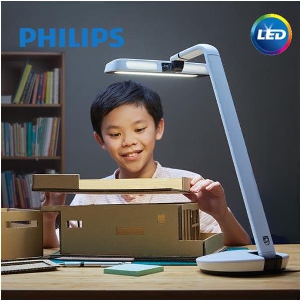 Đèn bàn Philips LED EyeCare Strider 66111 7.2W- Trắng - Hàng Chính Hãng