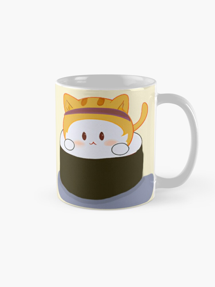 Cốc sứ uống trà hình mèo shushi