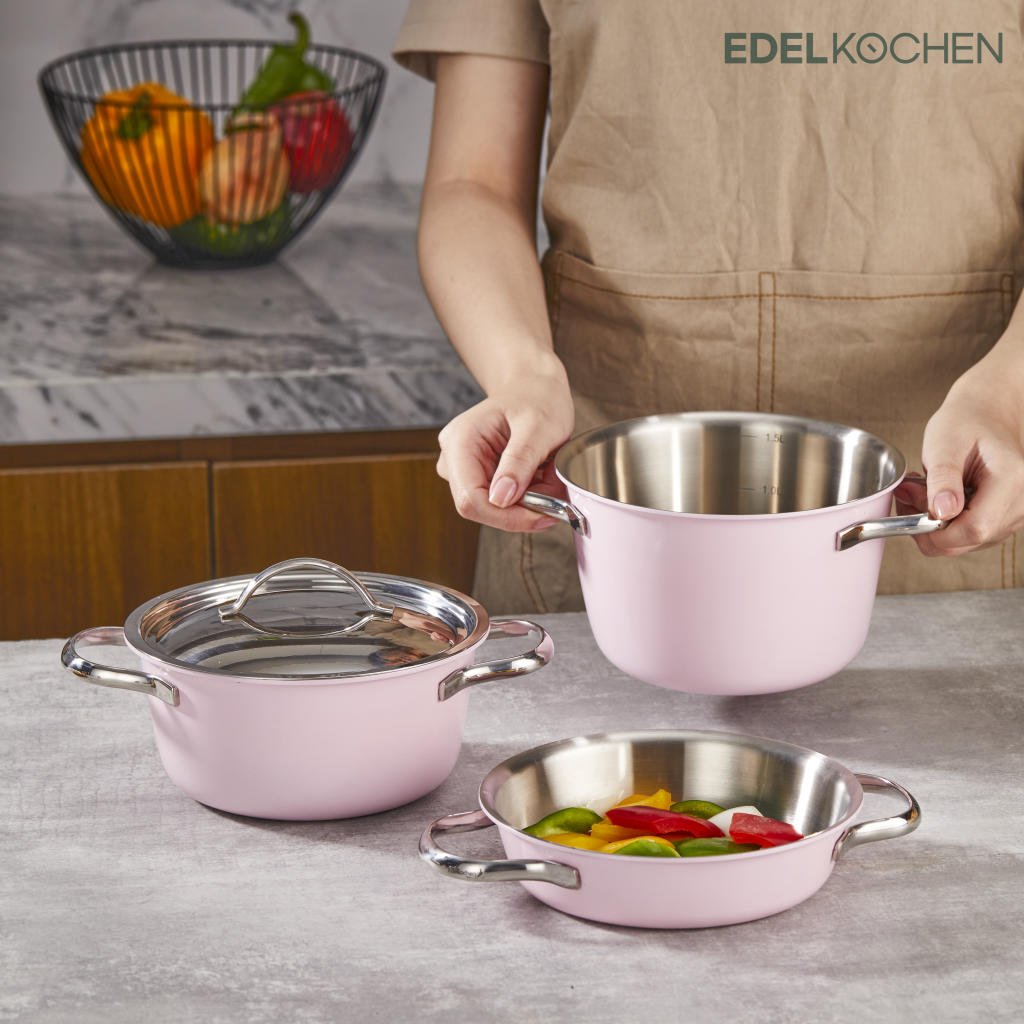 Bộ nồi mini Edelkochen 3 lớp 16cm