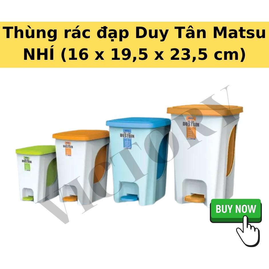 THÙNG RÁC ĐẠP MATSU NHÍ NHỰA DUY TÂN CHÍNH HÃNG