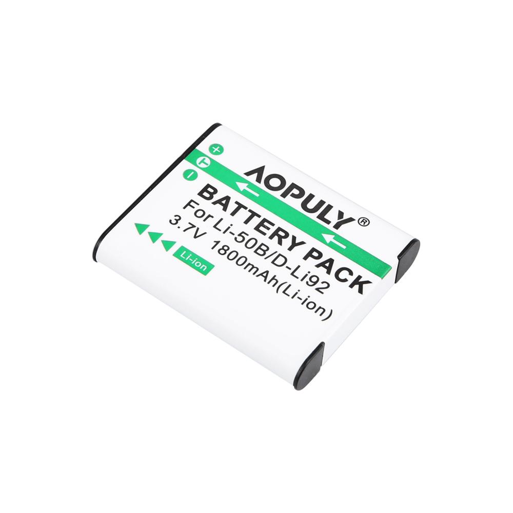 AOPULY 1800mAh Li-50B D-LI92 Pin máy ảnh Li-ion cho Olympus LI-50B LI 50B LI50B cho Pentax D-LI92 XZ-1 SP-800UZ SZ-30 Màu sắc: Sạc n 4Pin