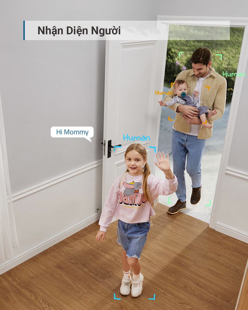 Camera Eufy Security Indoor Cam 2K Công nghệ AI Xoay 360 độ Đàm thoại 2 chiều - Hàng Chính Hãng