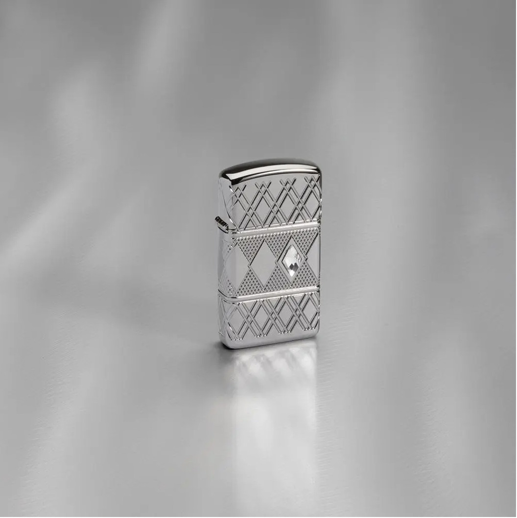 Bật lửa Zippo Slim 49052 Diamond Pattern Design - Chính hãng 100%