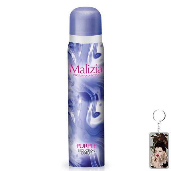 Nước hoa toàn thân Malizia Purple Seduction Parfum 100ml  tặng kèm móc khóa