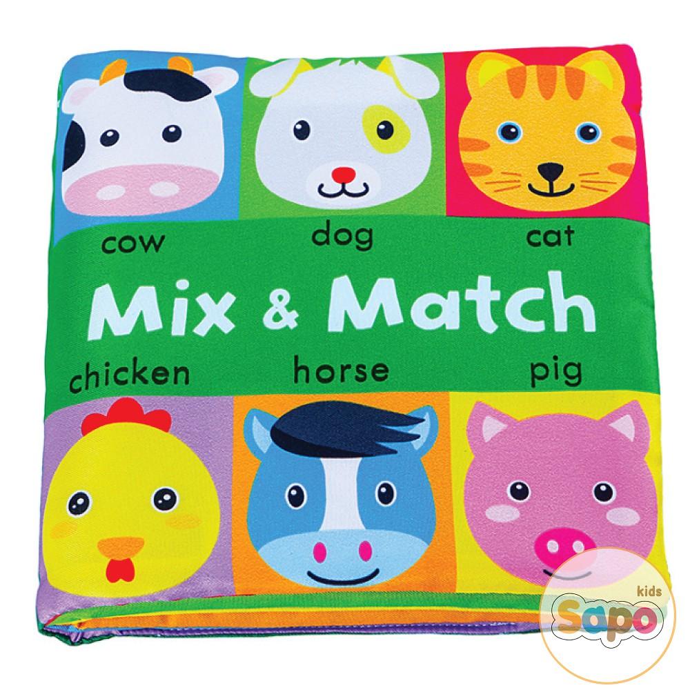 Sách Vải Lakarose Mix &amp; Match, Sách Vải Cho Bé