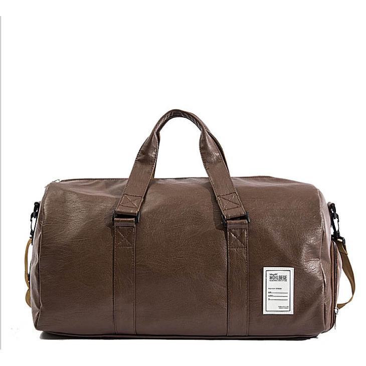 Túi trống da quai xách có ngăn để giày dép WOHLBEGE 57x27x28cm