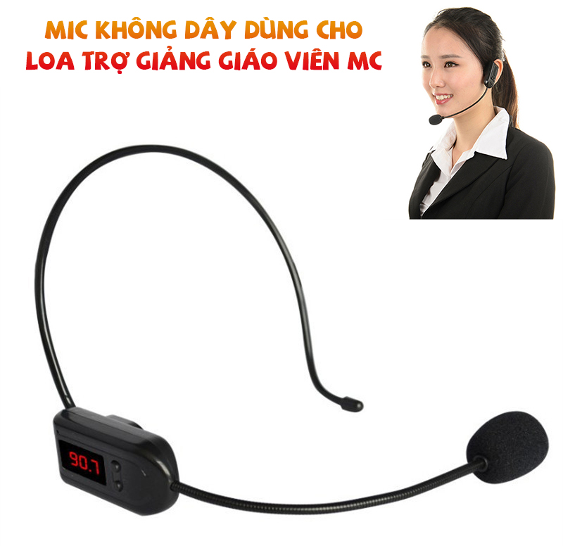 Mic không dây dùng cho Loa trợ giảng giáo viên MC - FM