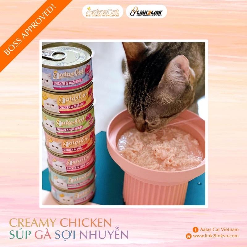 SÚP GÀ SỢI NHUYỄN AATAS CAT _ CREAMY CHICKEN _ BEST SELLERS IN SINGAPORE