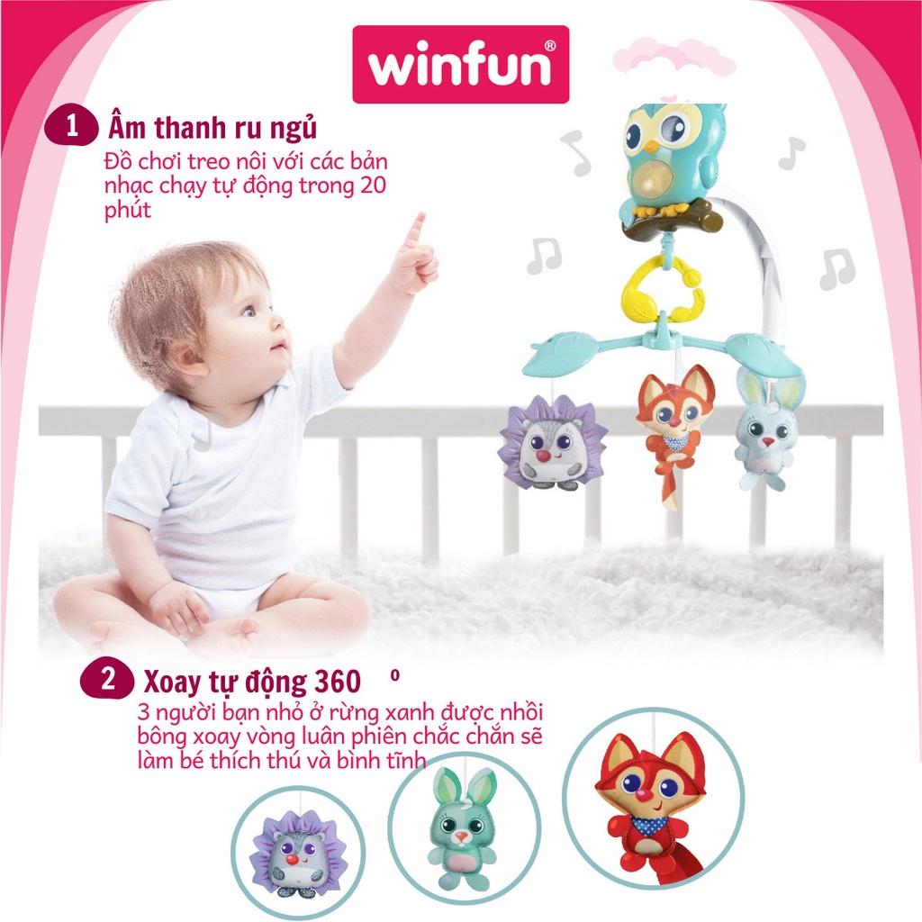 Đồ chơi treo nôi 3 trong 1 hình cú mèo Winfun 720010-NL chất liệu nhựa an toàn cao cấp