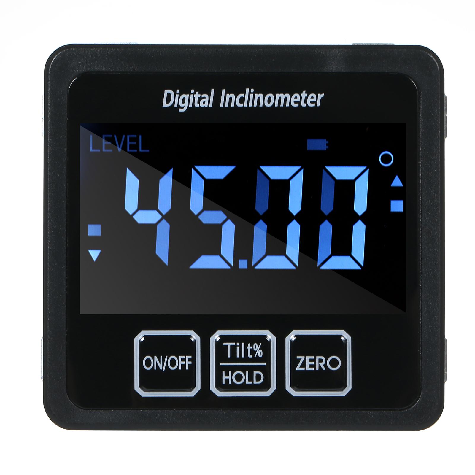 Digital Level Protractor Inclinometer Mag-netic Level Angle Meter Angle Finder Level Box Angle Measuring Tool for