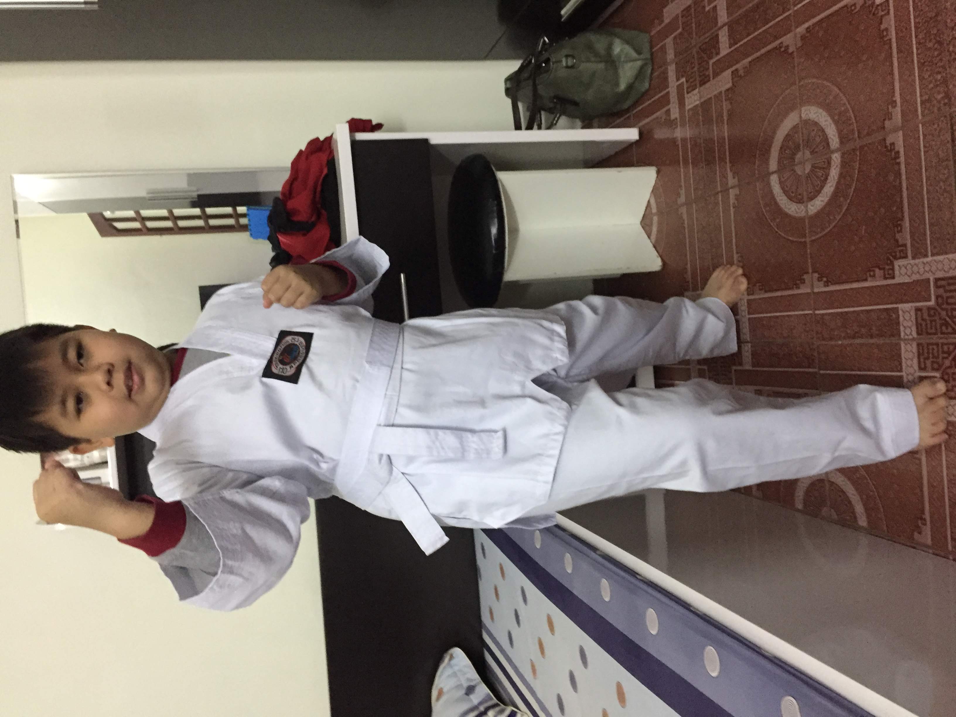 Quần áo võ phục taekwondo kaki