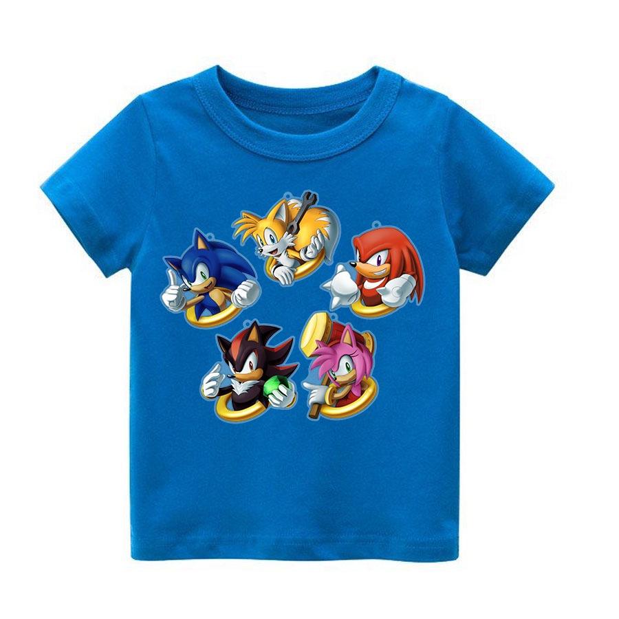 Áo thun trẻ em biệt đội sonic 2 Có size người lớn, King Cotton